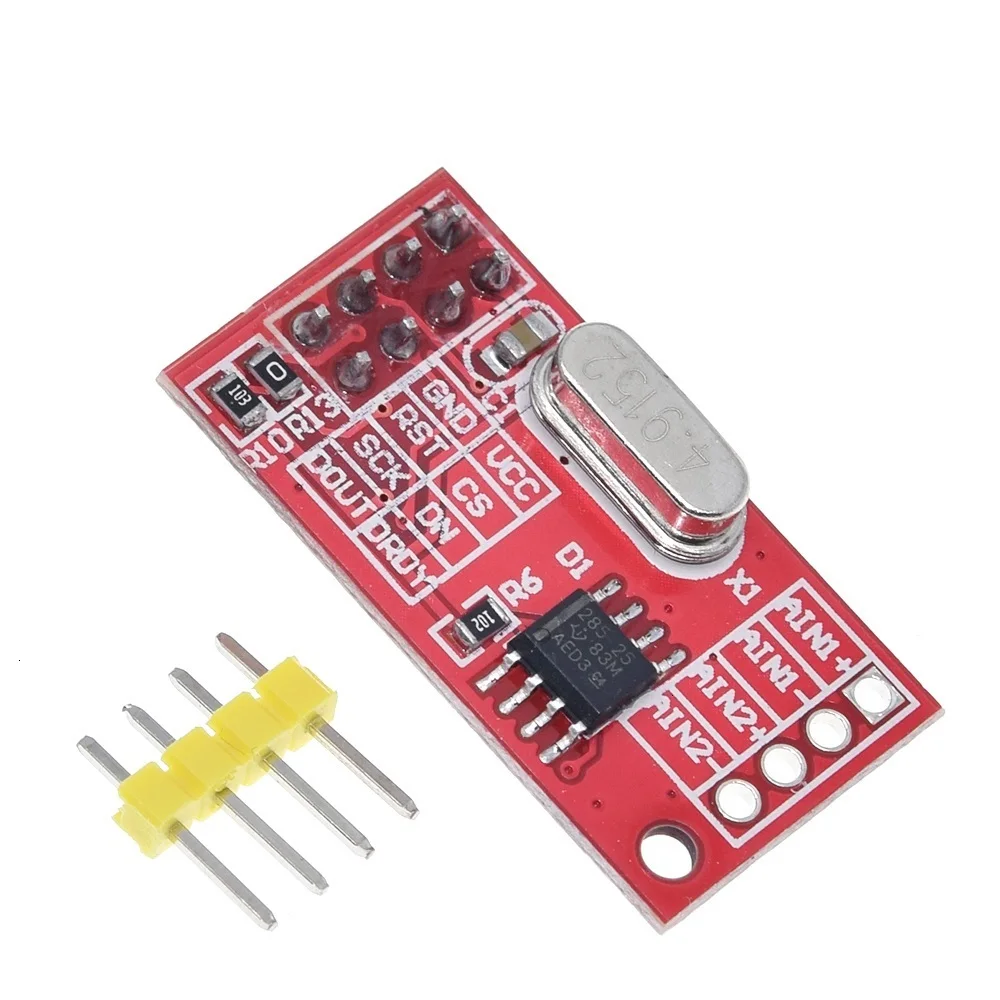 TZT 1/3PCS AD7705 Dual 16-Bit-Datenerfassungsmodul mit programmierbarer Eingangsdämpfung und SPI-Schnittstelle – Detail 5