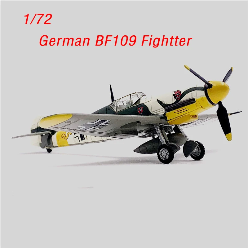 1:72 Scale BF 109 BF109 F-4 Fighter Diecast Airplane Model Adult Collection Static Decoration Gifts Toys for Boys