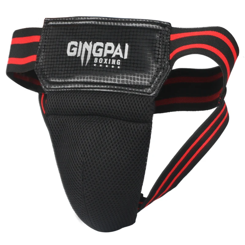 Blue Red Black Adult Male Sanda Crotch Guard Protector Taekwondo MMA Groin Protector Kick Boxing Protection Guard Men Jockstrap