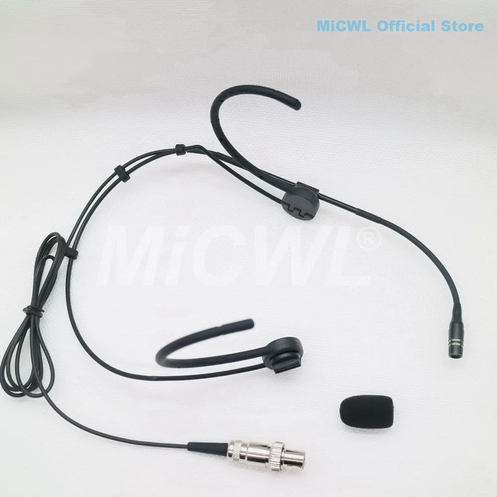 Black Foldable Headset Cardioid  flexible Head Microphone for MiPro ACT MR series Wireless Microphone System MiCWL