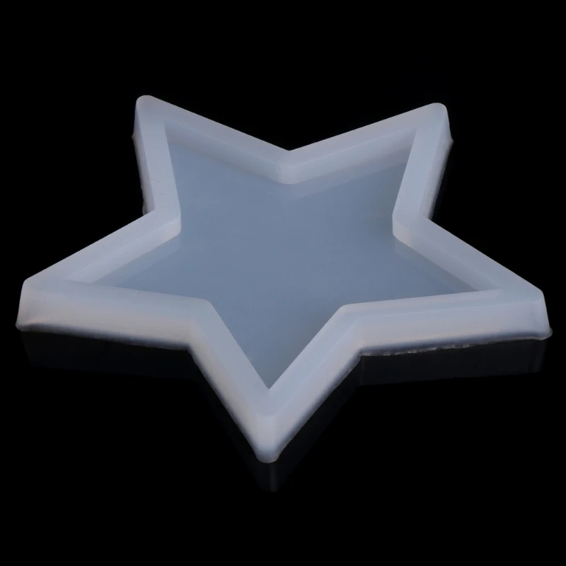 Five-pointed Star Ornaments Resin Casting Silicone Mold Woman Keychain Decorative Pendant Jewelry Mold for DIY Crafts