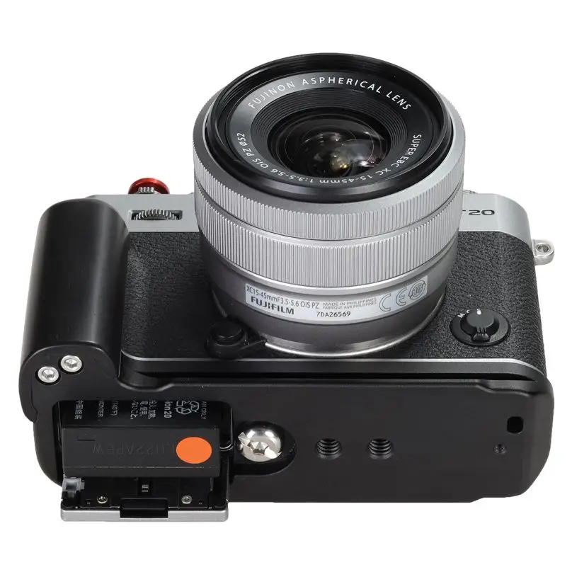 WEPOTO Fujifilm X-T10 X-T20 X-T30 Hand Grip โลหะไม้มะเกลือไม้ GP-XT20