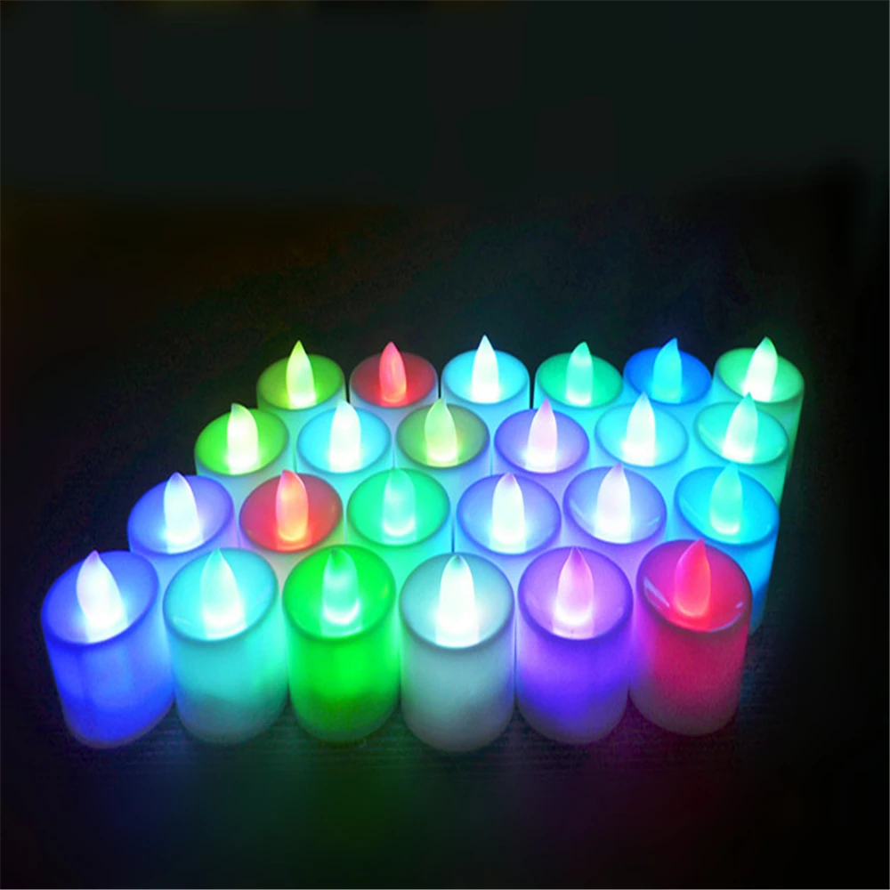 

24pcs Led creative candle light suitable for holiday wedding birthday wedding candle venue layout props electronic candle