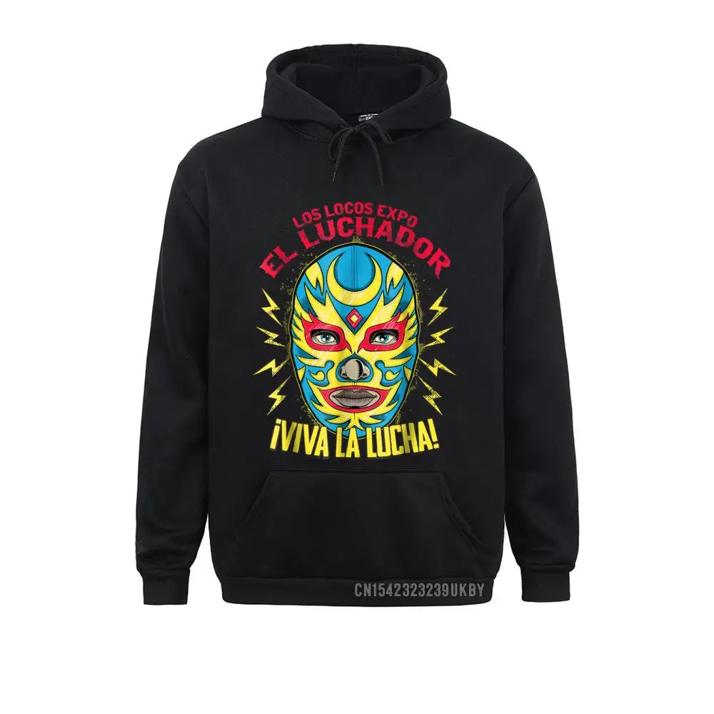 

Printing Long Sleeve Hoodies 2021 New Clothes Youth Sweatshirts Viva La Lucha Luchador Lucha Libre Wrestling Fan Sudadera