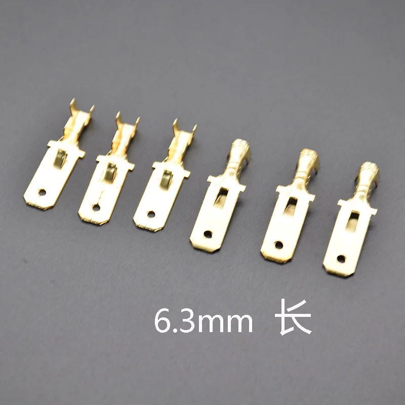 100 Stück/50 Stück 2,8/4,8/6,3 mm Spaten-Crimp-Anschlüsse, elektrische Isolierhülse, Drahtverbinder für 22–16 AWG 0,5 mm2–1,5 mm2