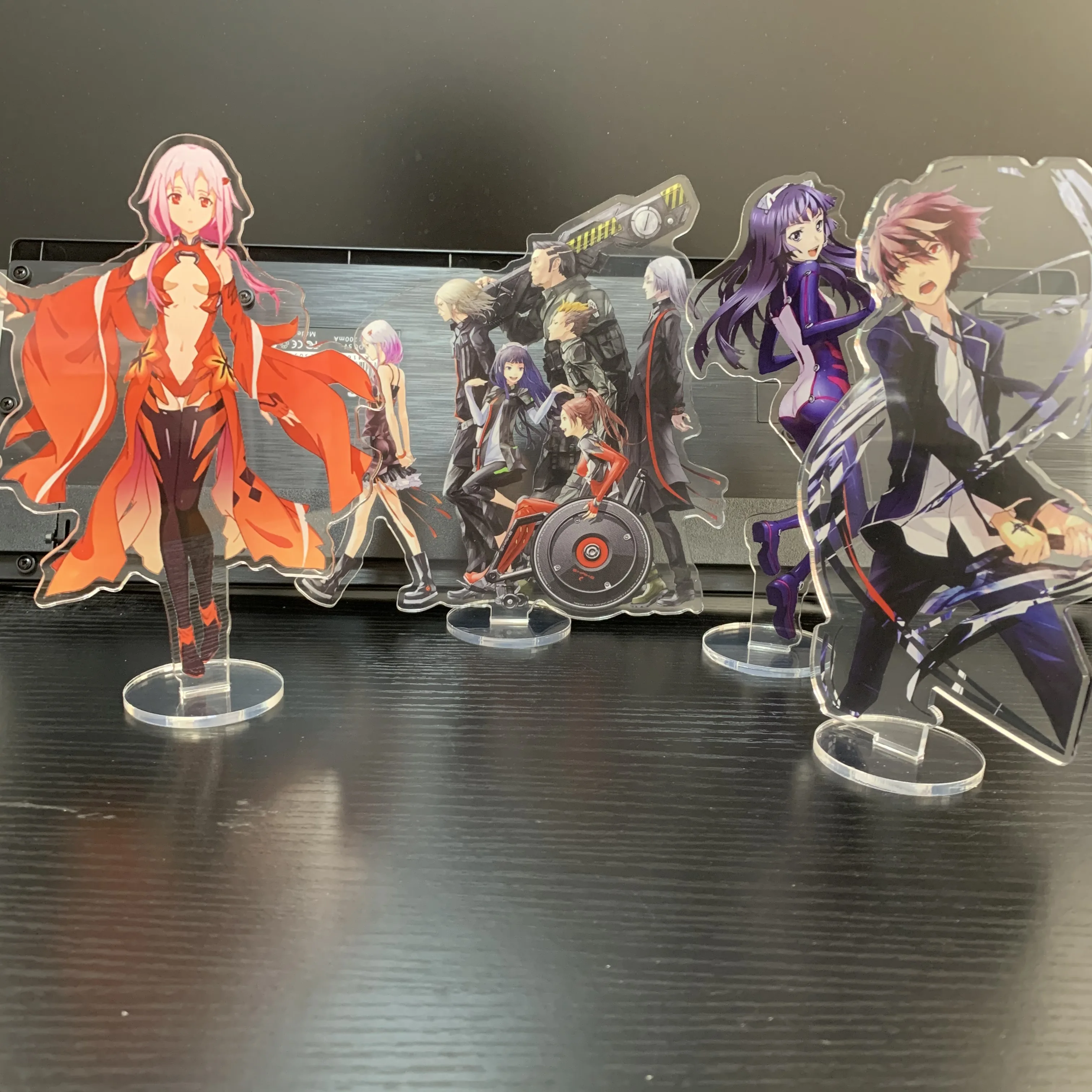 Japan Anime Guilty Crown Figure OUMA SHU TSUTSUGAMI GAI YUZURIHA INORI Cosplay Acrylic Stand Model Standing Sign Fans Gifts