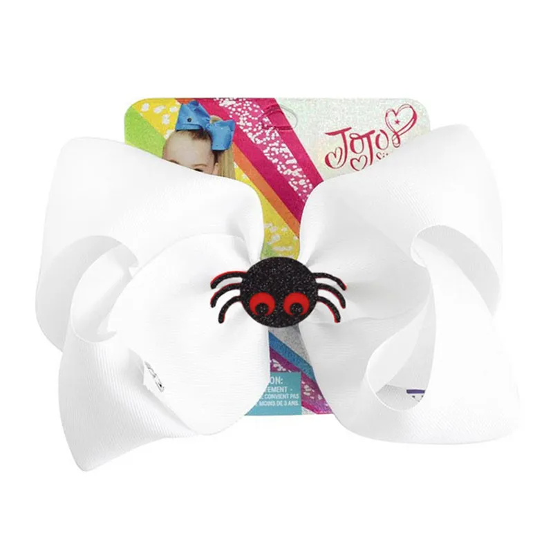 NEW 8inch Bowknot Large Hair Bow Kids Handmade Halloween Party Hair Clip grosgrain Ribbon Knot Jumbo Hair Accessories for Girl