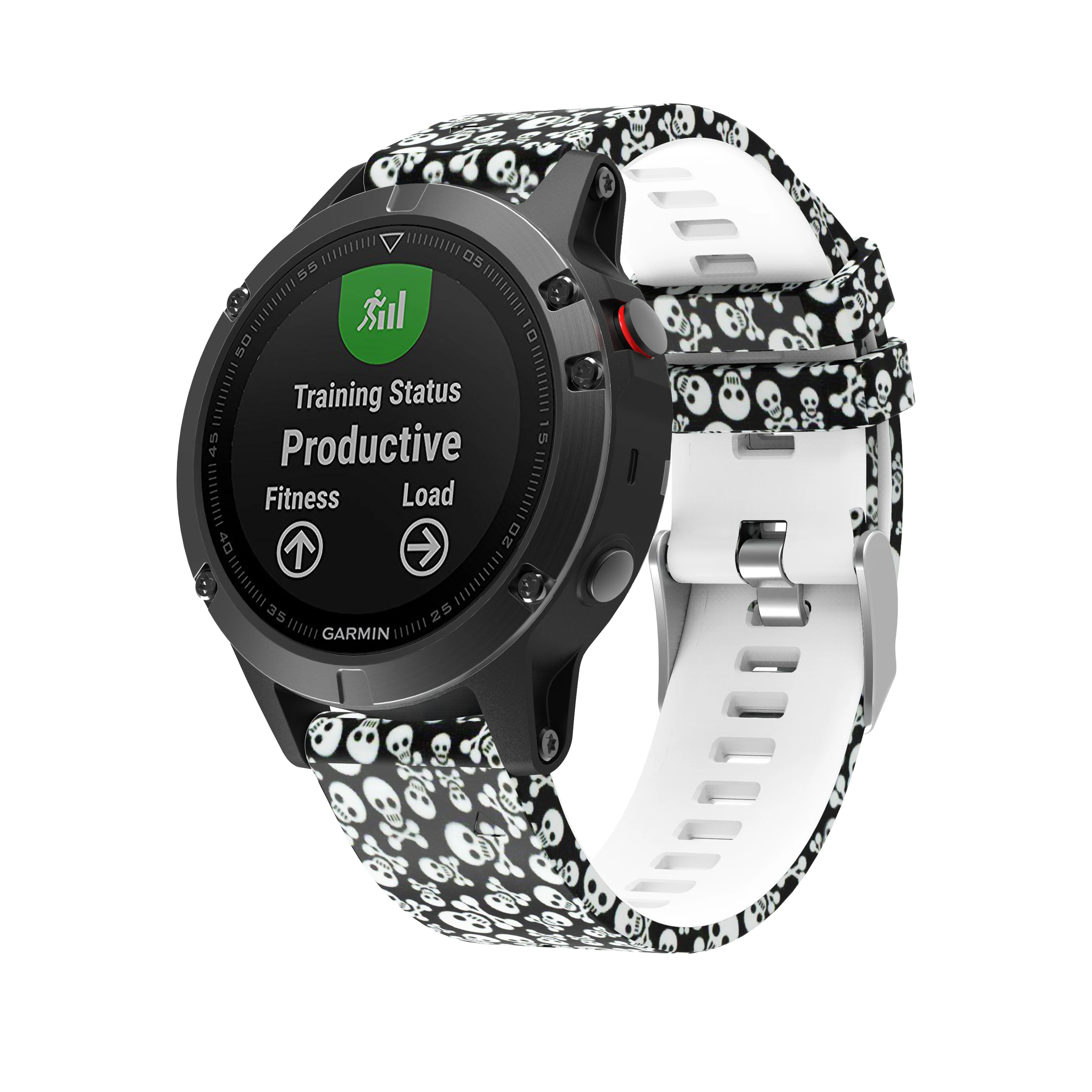 22 มม.ซิลิโคนสปอร์ตสายนาฬิกาสำหรับ Garmin Fenix 6/6Pro/5 Plus/Quatix5 Sapphir/Approach s60 สร้อยข้อมือนาฬิกาสมาร์ทนาฬิกาสายคล้อง