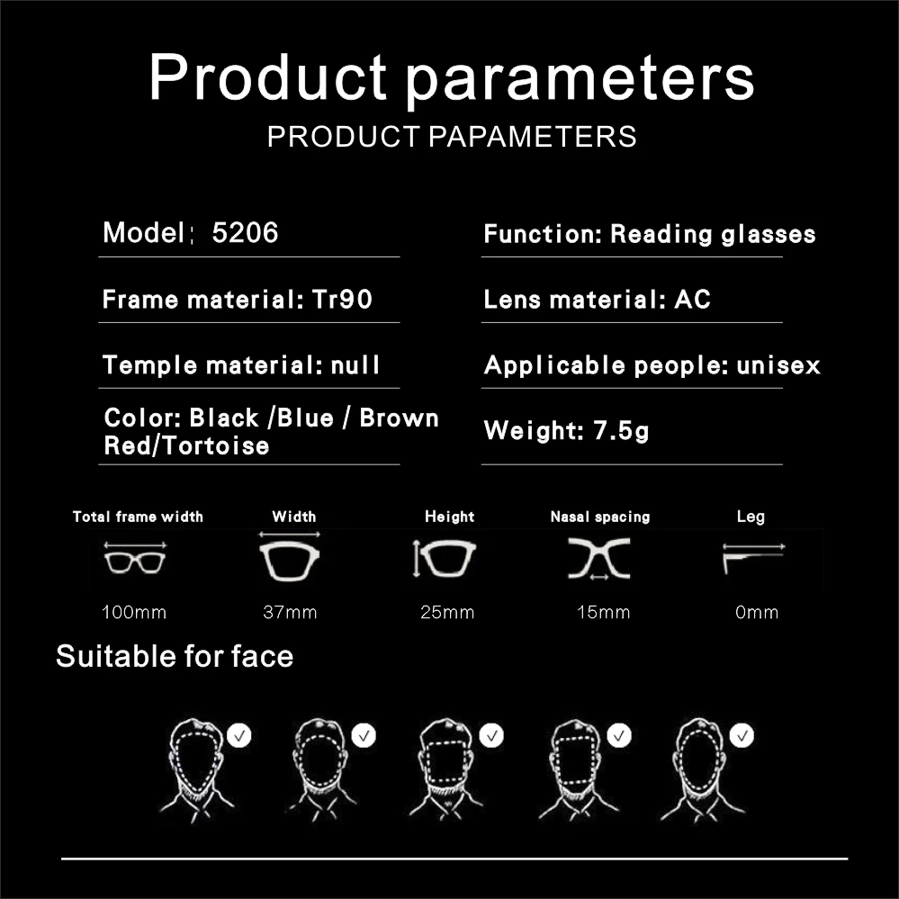 Pince-nez Vollformat-Lesebrille TR90 Tragbare Nase Männer Frauen Presbyopiebrille +1,0 +1,5 +2,0 +2,5 +3,0 +3,5 – Detail 5