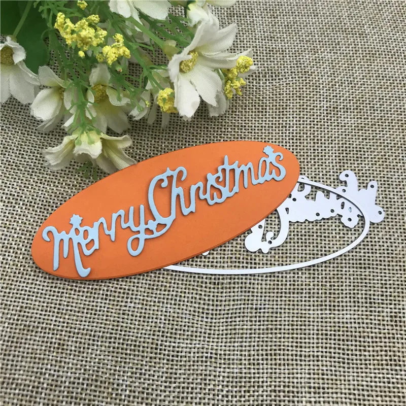 Merry Christmas Metal Cutting die keychain shaker Heart Paper Key Chain Scrapbook Paper Craft Card Punch Art Knife Cutter