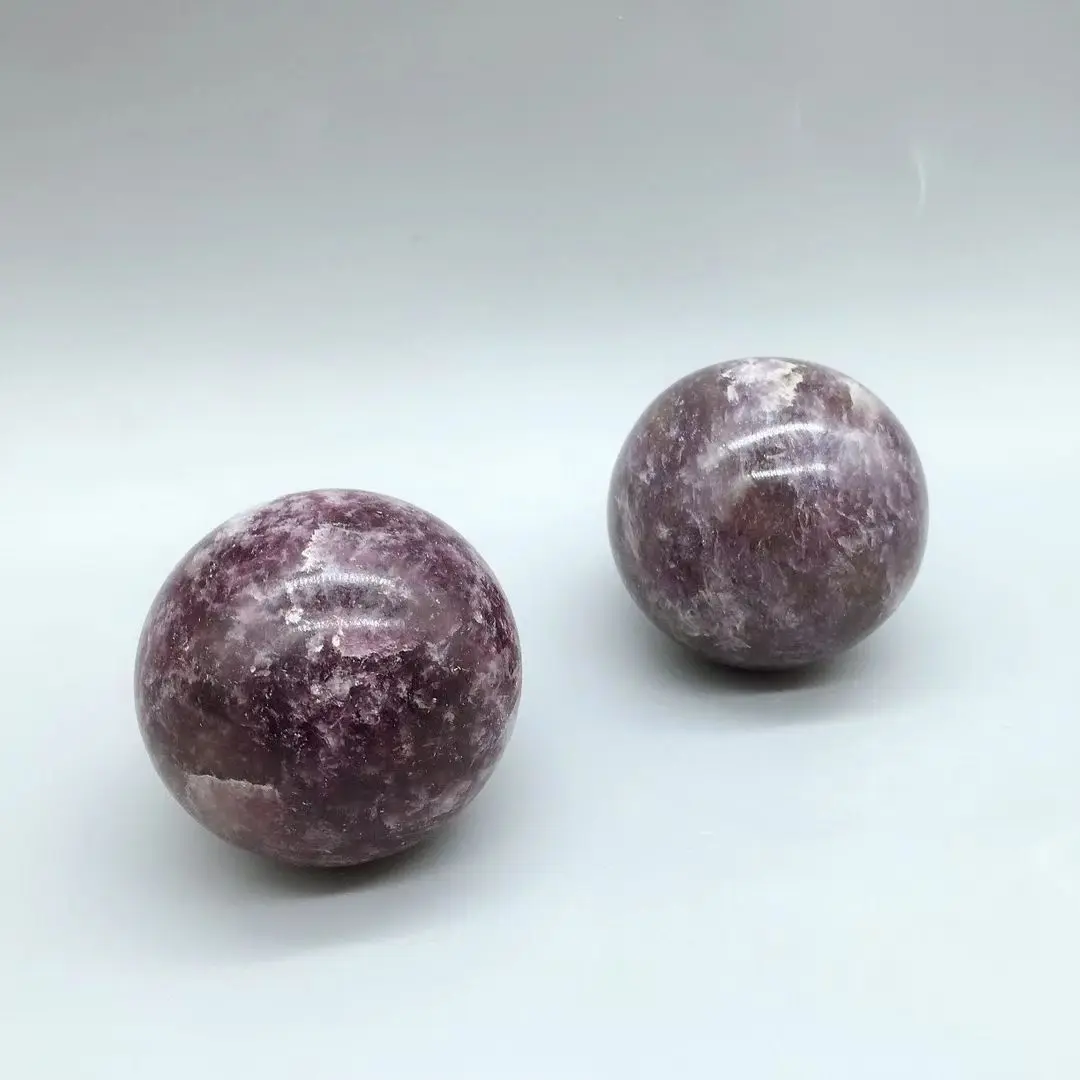 

High Quality 100% Natural Ziyun Mother Quartz Ball Crystal Purple Mica Sphere Ornaments Mineral Specimen House Decorative 1pcs