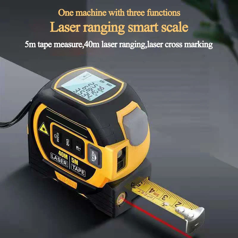 

Laser Distance Meter Measuring Laser Tape Measure Digital Distance Meter Digital Electronic Roulette Stainless Tape Measure