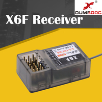 Hot DUMBORC X6F 2.4G 6CH Radio Control System Receiver for Domborc RC X6 Transmitter RC Car Boat Transmiztter