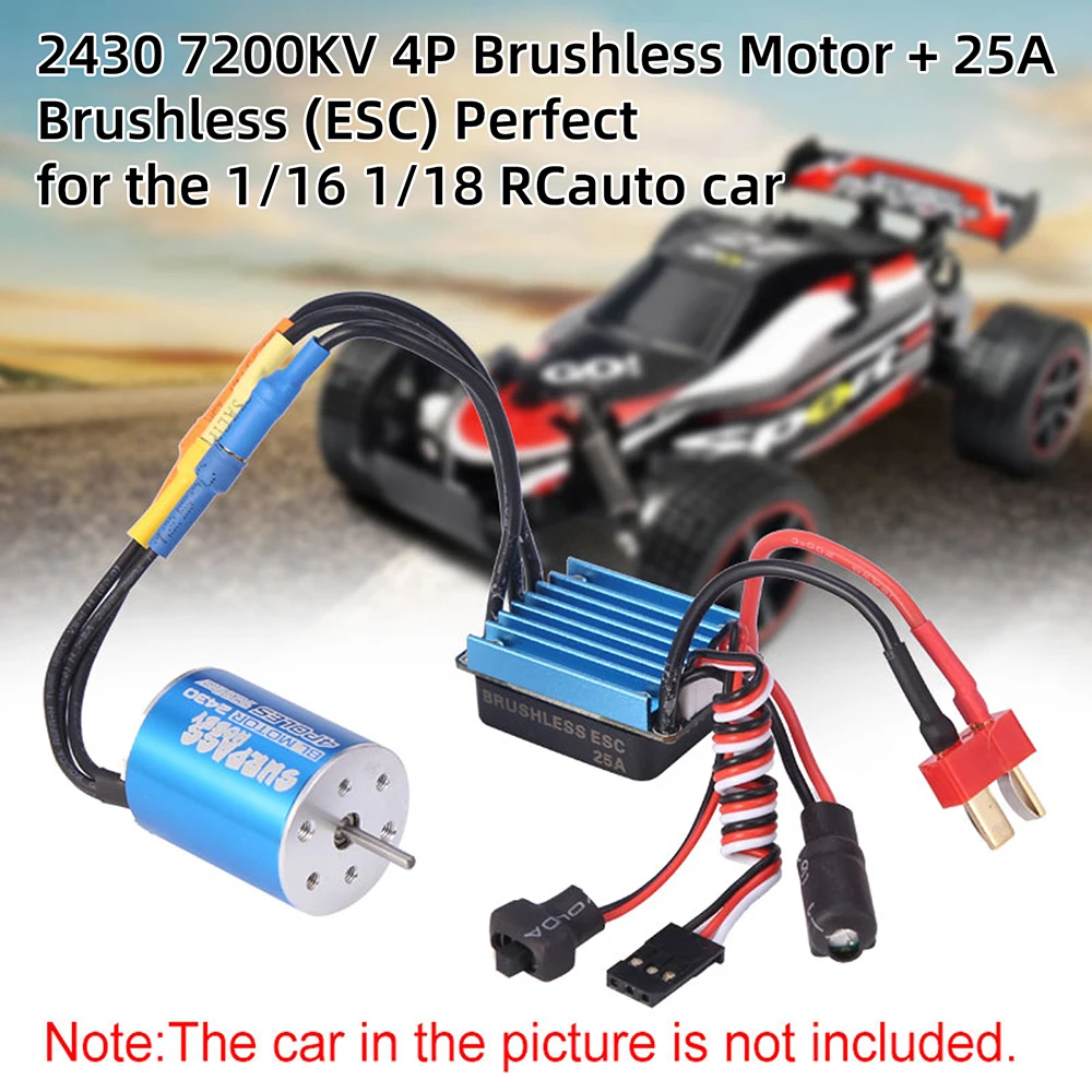 Surpass Hobby 2430 8200KV 7200KV 5800KV Motor for 1/18 1/16 HSP Redcat Traxxas HPI Tamiya RC On-road Off-Road Car Truck  Motor 