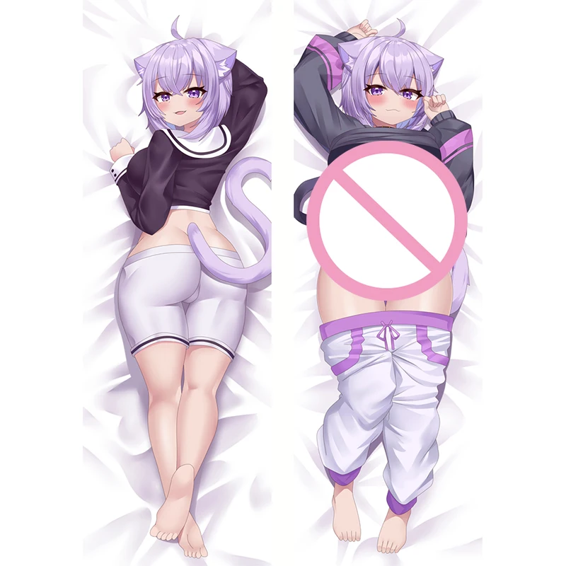 

New Desige Vtuber Caetoon Character 3D Double-Sided Print Hugging Body Pillowcase Youtuber Cosplay Dakimakura Otaku Pillow Cover