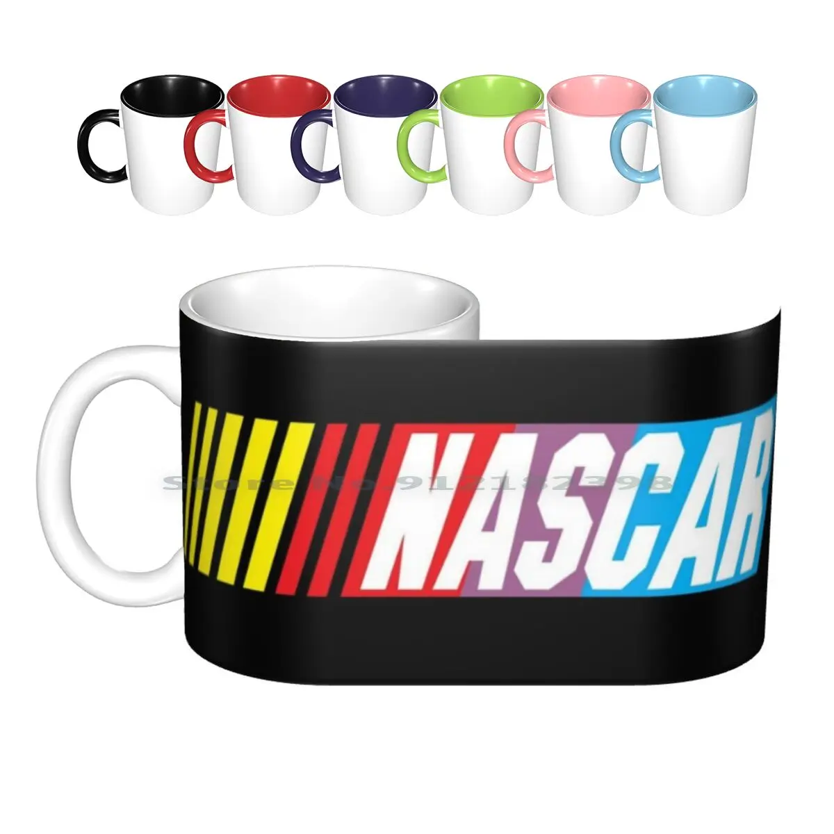 Vintage Logo Fanart Ceramic Mugs Coffee Cups Milk Tea Mug Race Racetrack Cup Series American Racing Daytona Racing Car Indy