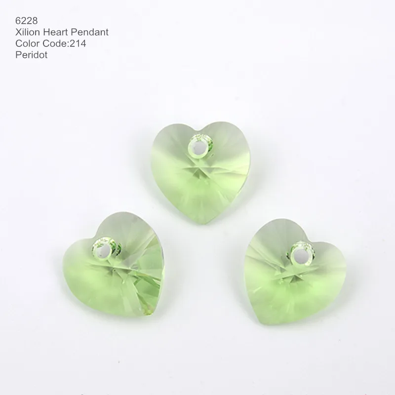 Ms.Betti Heart Pendant 6228 Austrian Crystal Beads For DIY Jewelry Making Accessories Findings