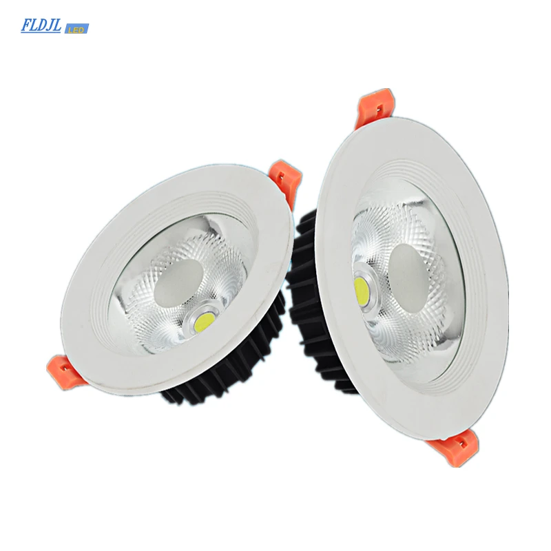 Dimmable LED ceiling downlight COB  5W7W9W12W15W18W clothing store engineering embedded home lighting