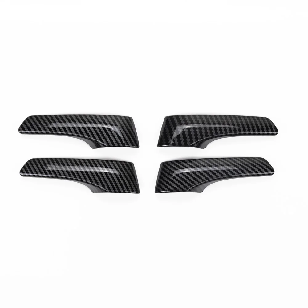 4pcs Carbon Fiber Color Inner Door Open Handle Cover for Toyota Hilux Revo Rocco Conquest 2015 2016 2017 2018 2019 2020