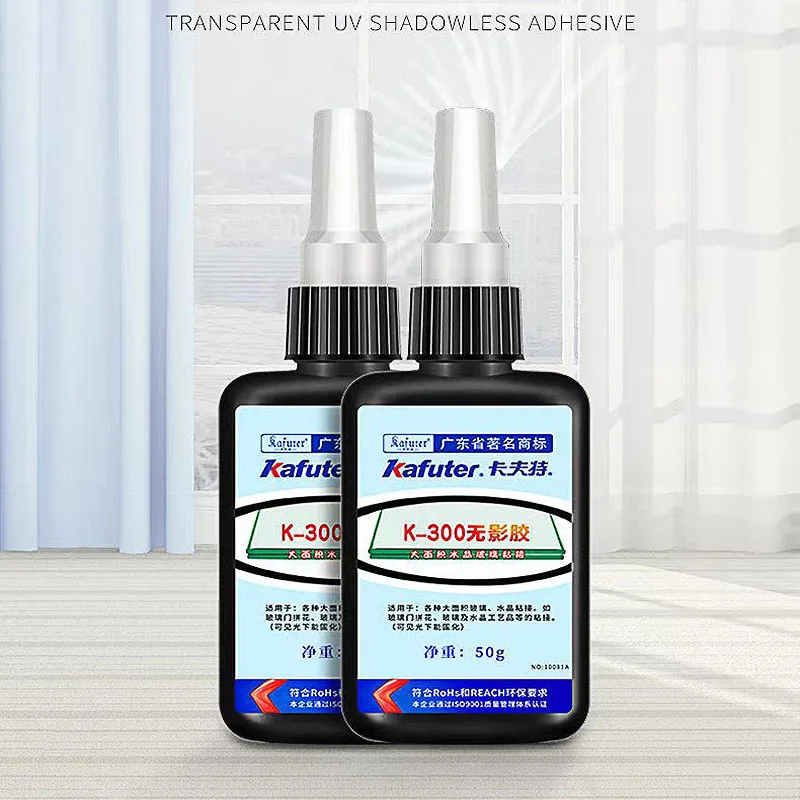 Kafuter-Pegamento UV transparente de cristal y vidrio, K-300, Pegamento Para Tela, 50ml, 2020