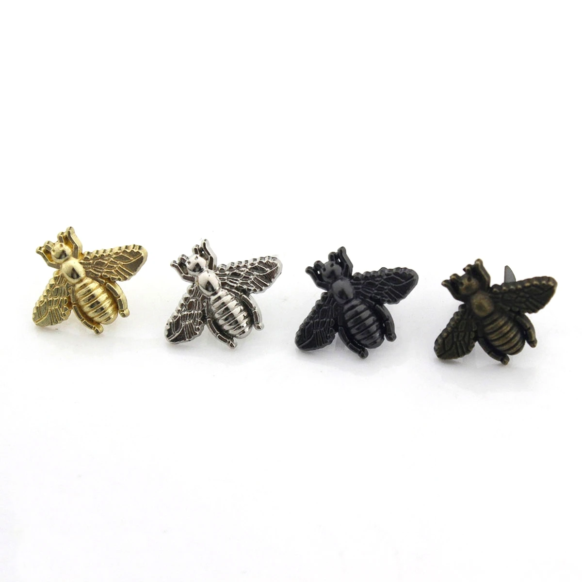 2pcs Metal Bee Shape Decoration Buckle New Style Bag Clip Clasp Hardware for Leather Craft Bag Handbag Shoe DIY Accessories