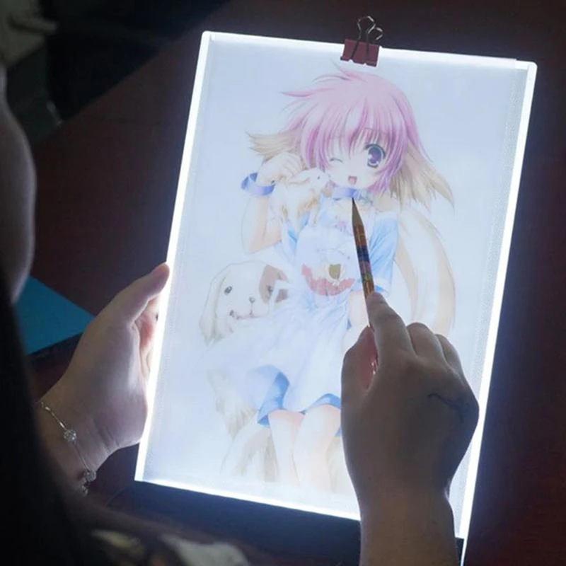 A5 LED Drawing Boards Tracing Board Copy Pads LED Drawing Tablet Plate Art Writing Table Stepless Dimming Artcraft Light Box