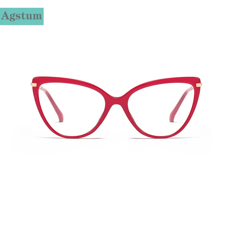 

Agstum Cute Lovely Cat Eye Glasses Frame Women Fashion Glasses Female Eyewear Accessories