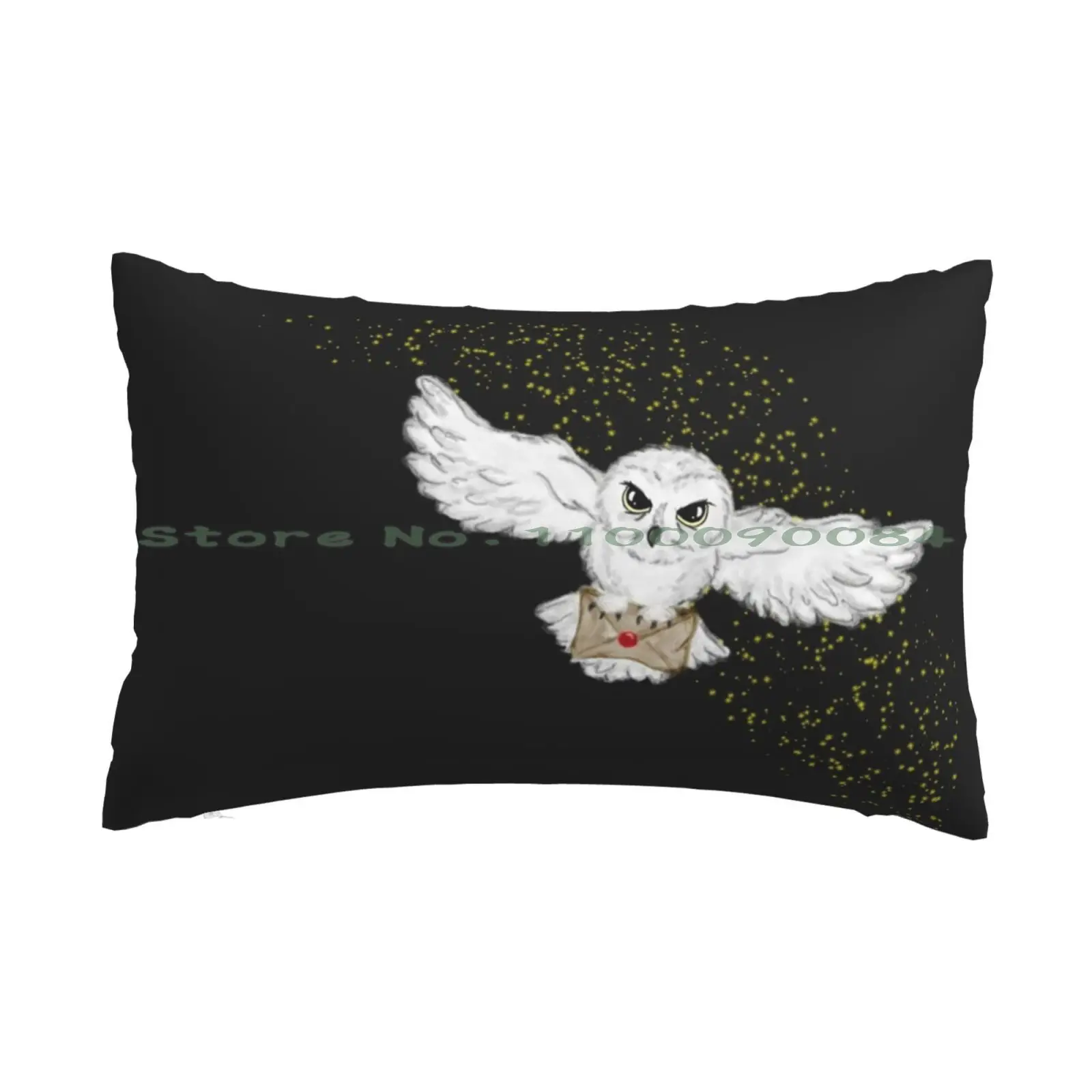 Owl Flight Face Mask Pillow Case 20x30 50*75 Sofa Bedroom Asidetweets Aside Tweets Bird Assortment Bird Pattern Illustration