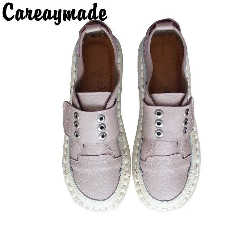 Careaymade-New Type Baggage Artistic Leather Shoes, Low Upper  Single Shoes,Stick Handmade Softsoles, Japanese-tied Shoes