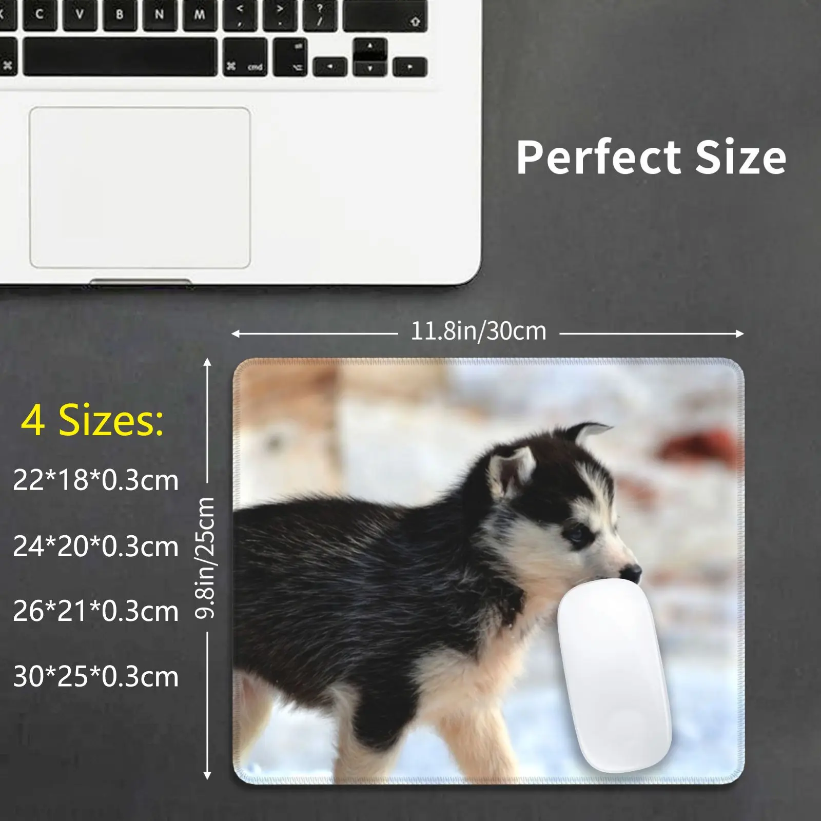 Siberian Husky Puppy Mouse Pad DIY Print Siberian Husky Snowdog Siberian Husky Siberian Husky Siberian