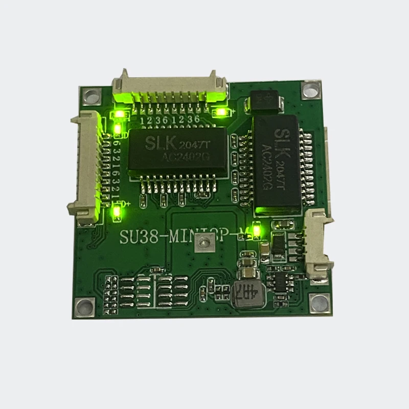 Module de commutateur à 8 ports 100M 38*38MM, résistance à la température de qualité industrielle, Module séparateur intégré SU38-MINI8P