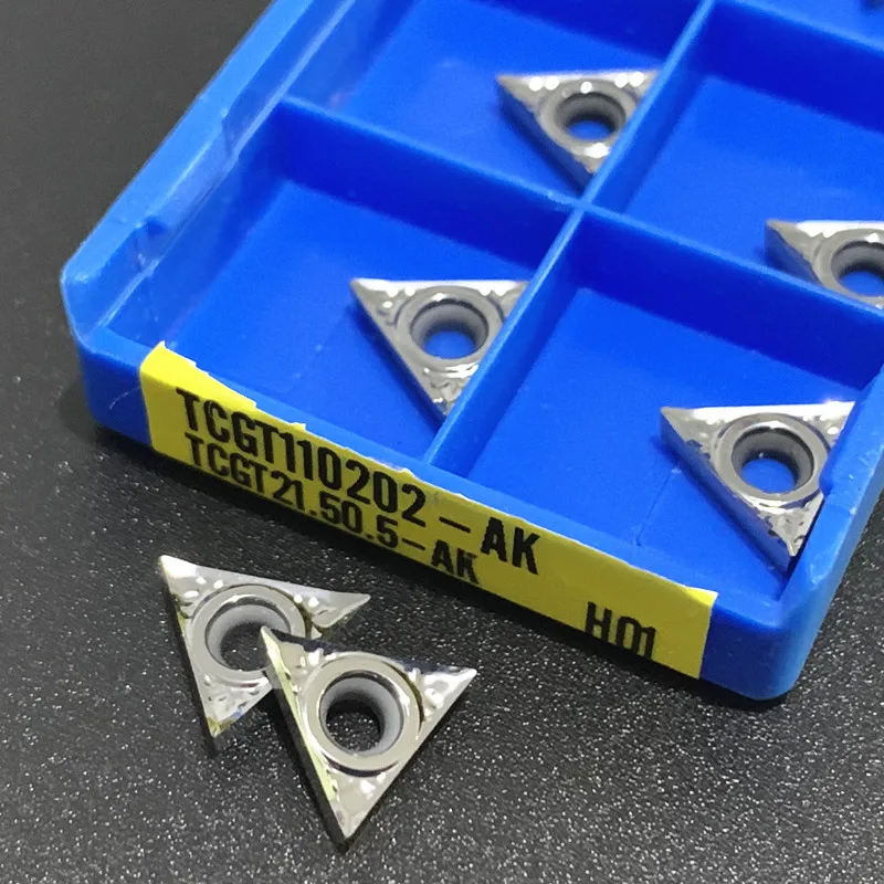 TCGT110202 TCGT110204 TCGT110208 HA H01อลูมิเนียมภายนอกเครื่องมือเครื่องมือกลึง Turning Insert CNC คุณภาพสูงตัดเครื่องมือ