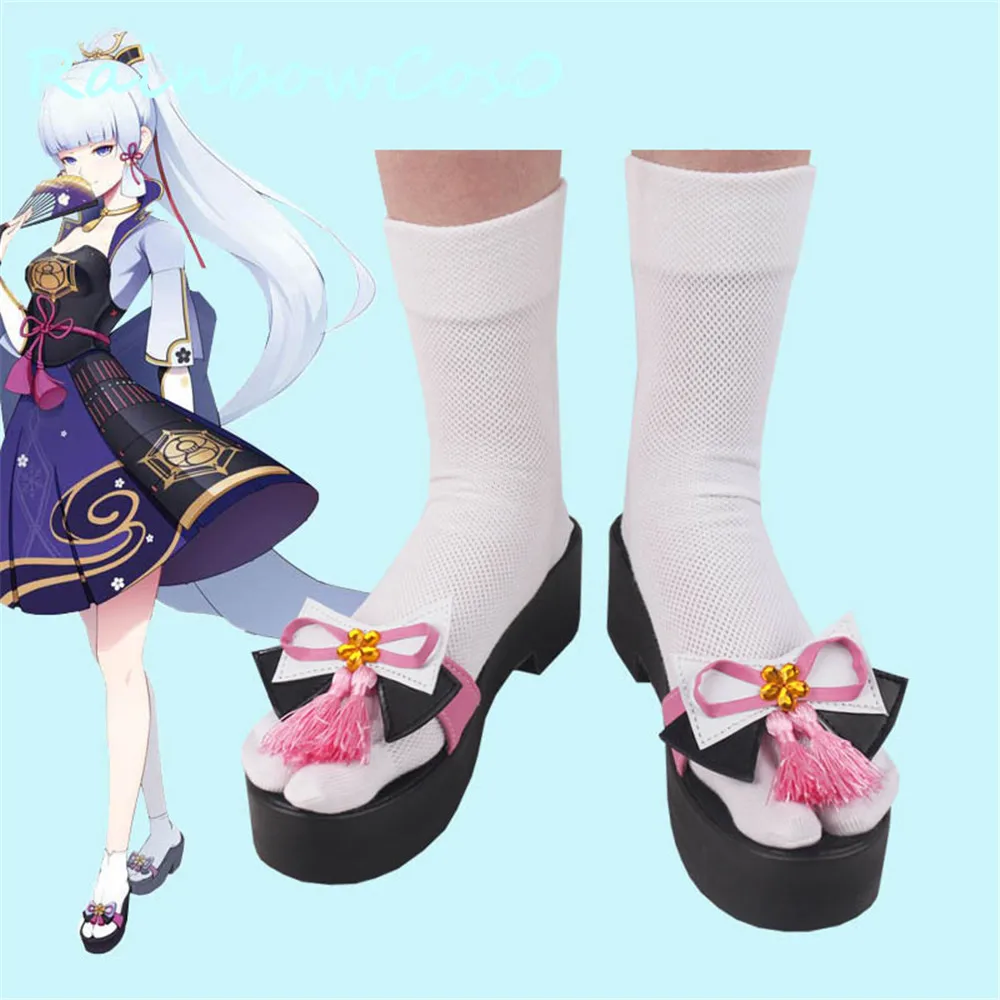 Genshin Impact Cosplay Schoenen Laarzen Met Sokken Spel Anime Halloween RainbowCos0 W1395