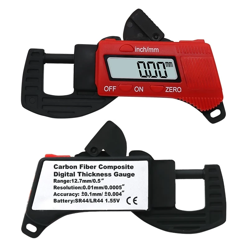Mini medidor de espesor electrónico Digital, instrumento de medición de espesor de superficie Práctico y rápido, 0-12,7mm