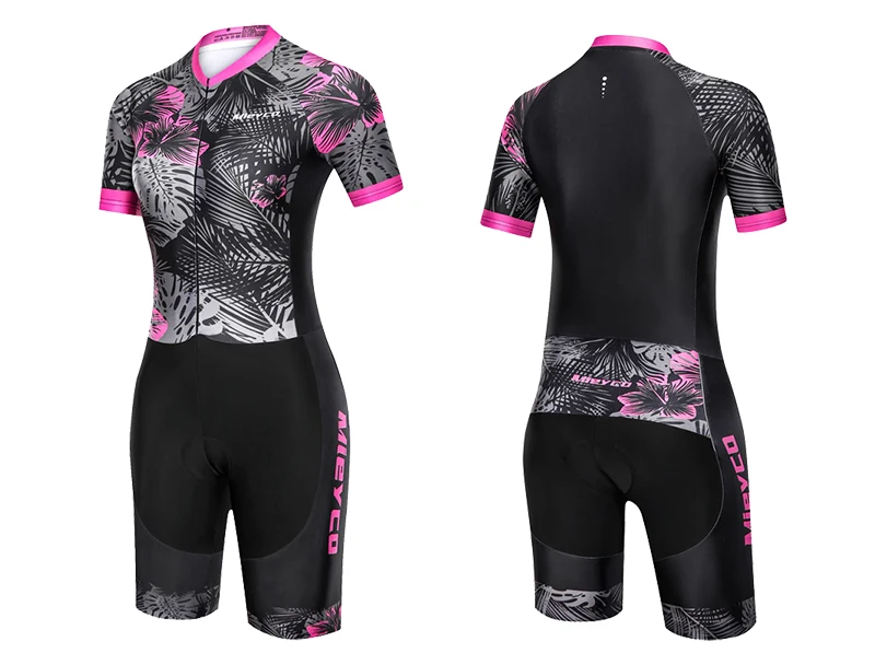 Sommer-Triathlon-Fahrradoutfit, Kurzarm-Jumpsuit, Sweatshirt und Radhose, Fahrradtour, Radsport-Trikot-Set – Detail 5