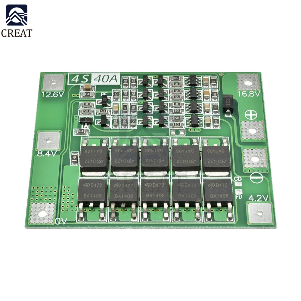 3S/4S Bms Balance Li-ion Lithium Battery Charger Protection Board 18650 BMS Equalizer Enhance/Balance 20A 30A 40A 60A 12V/24V