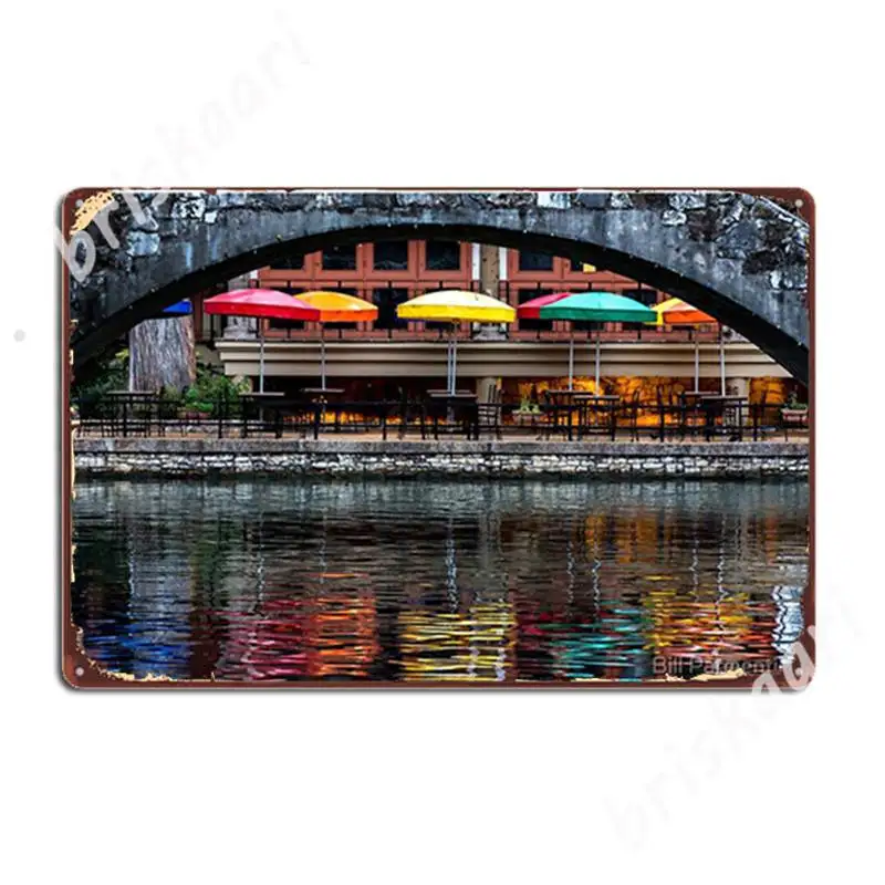 Плакаты с металлическими знаками Сан-Антонио риверwalk Техас, украшение для бара, пещера, настенные плакаты