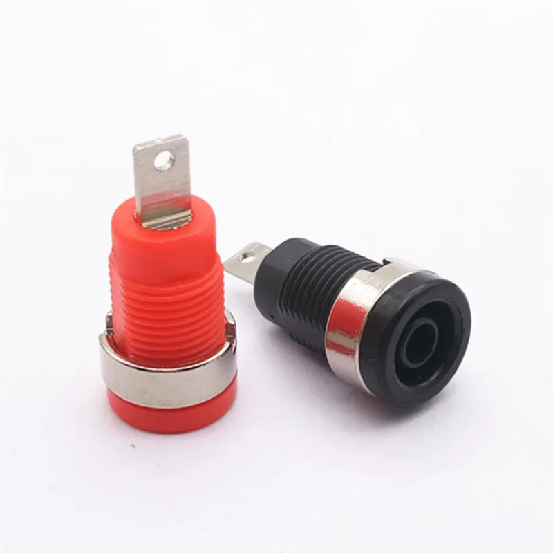 4Mm Chuối Ổ Cắm Điện Áp Cao An Toàn Loại Liên Kết Bài Adapter Cho Âm Thanh Loa Khuếch Đại Đầu Kết Nối Vỏ Nhựa