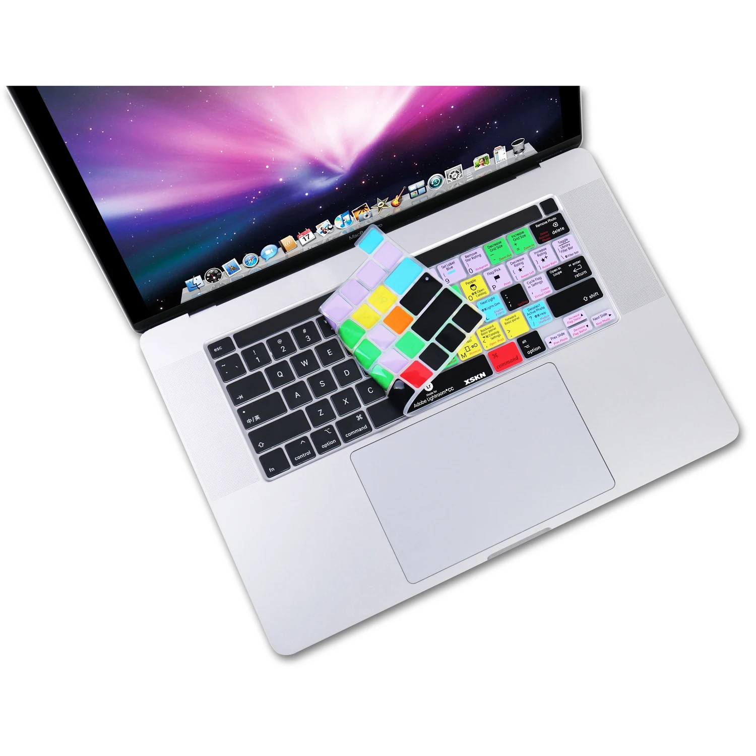 Xskn-capa elástica para teclado de macbook, 16 polegadas, com barra de toque