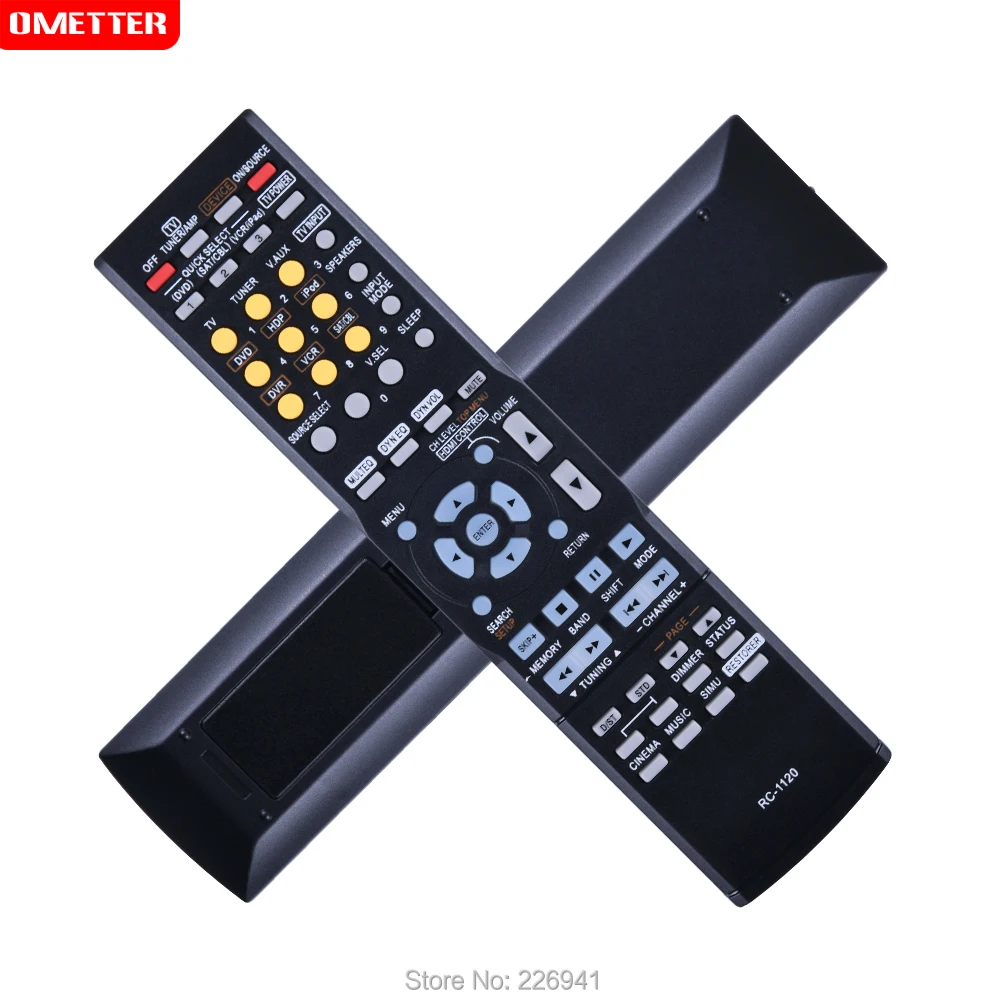 Replaced Remote Control RC-1120 RC1120 for Denon AV Receiver AVR-590 DHT590BA AVR-1610 Television Controller