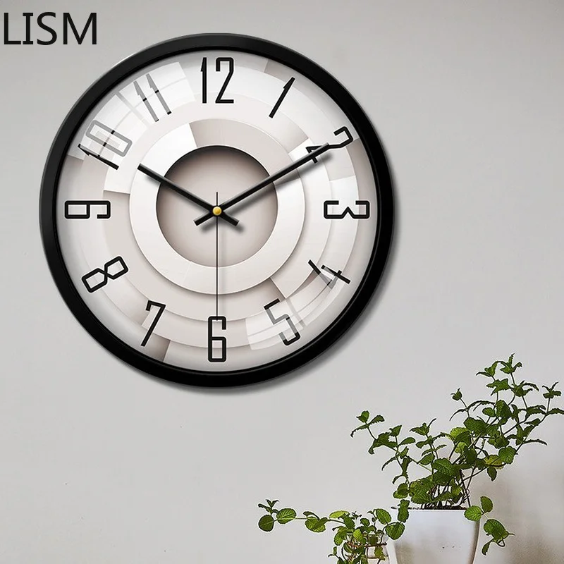 Home Decor Living Room Light Luxury Wall Clock Living Room Fashion Creative Modern Electronic Silent Clock Quartz Clock Wall