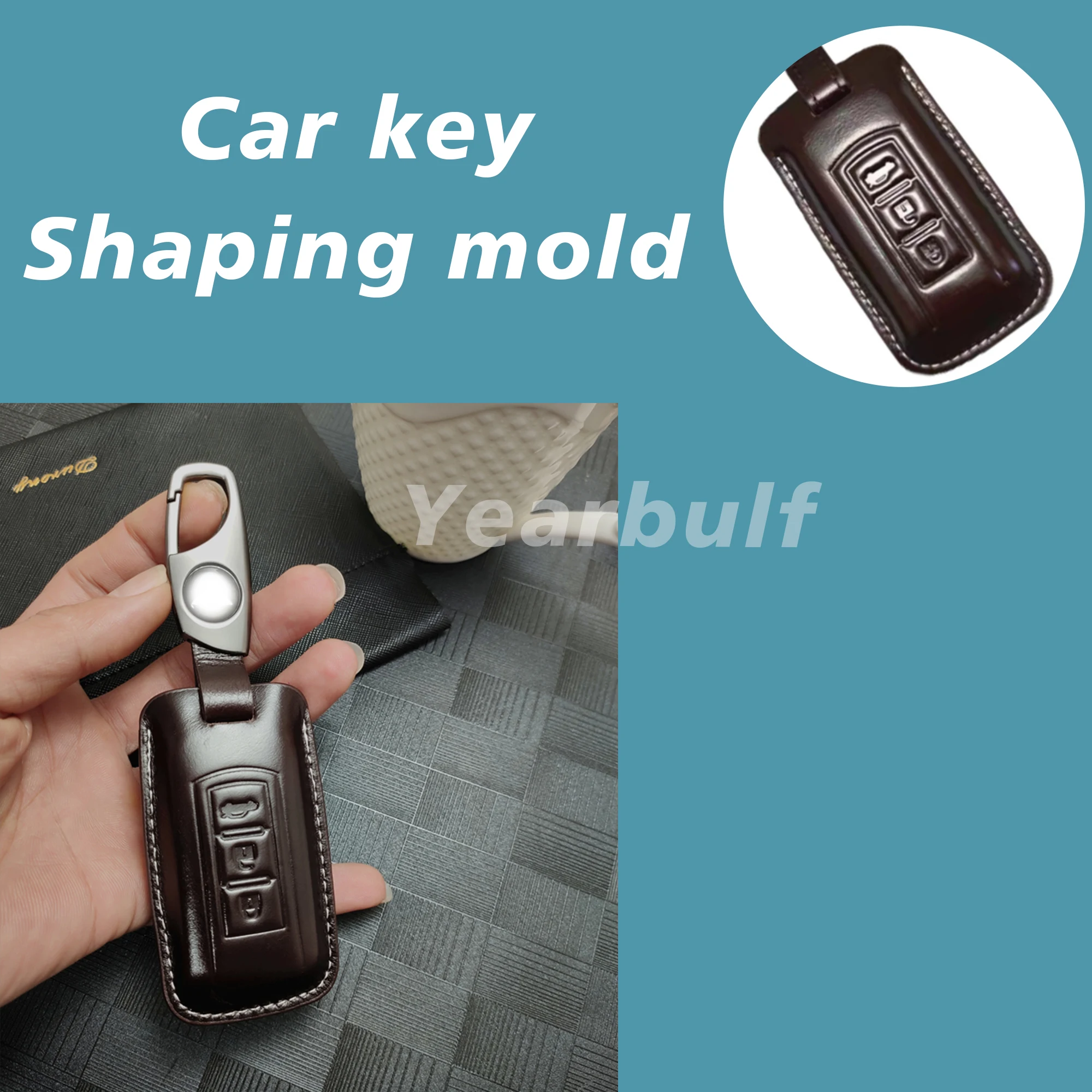 Car Key Mold  For Dongfeng Peugeot Custom Leather Car Key Mold DIY Cold Pressing Process Molding Shell Mold  Handmade Key Moulds