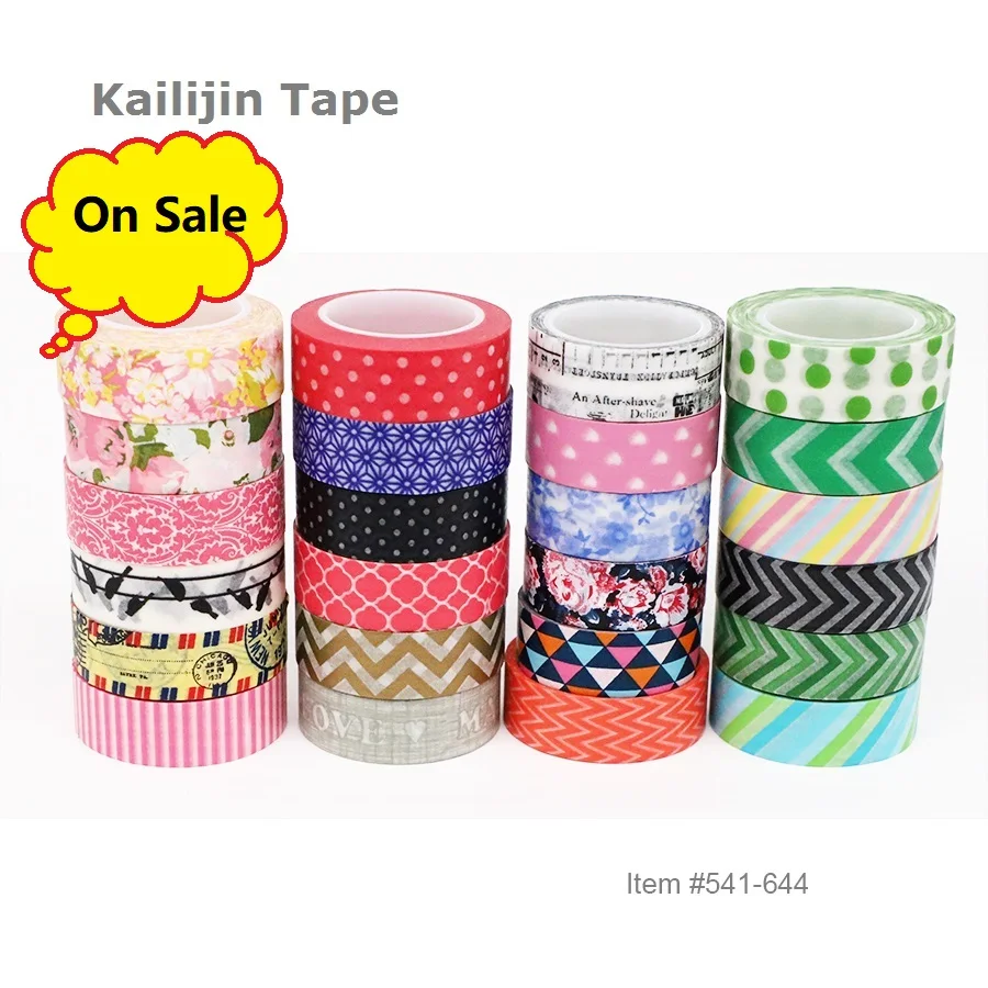 Cute Washi Tape Basic Disign Masking Tape Salt Series Washi Paper tape