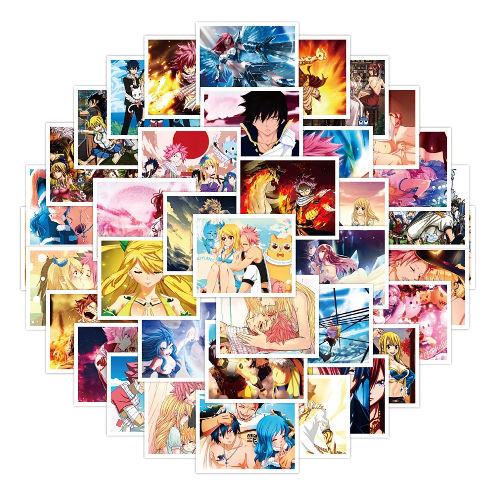 10/30/50PCS Riman Fairy Tail Cartoon Sticker Waterproof Gift Toy Suitcase Notebook Scooter PVC Decoration Sticker Wholesale