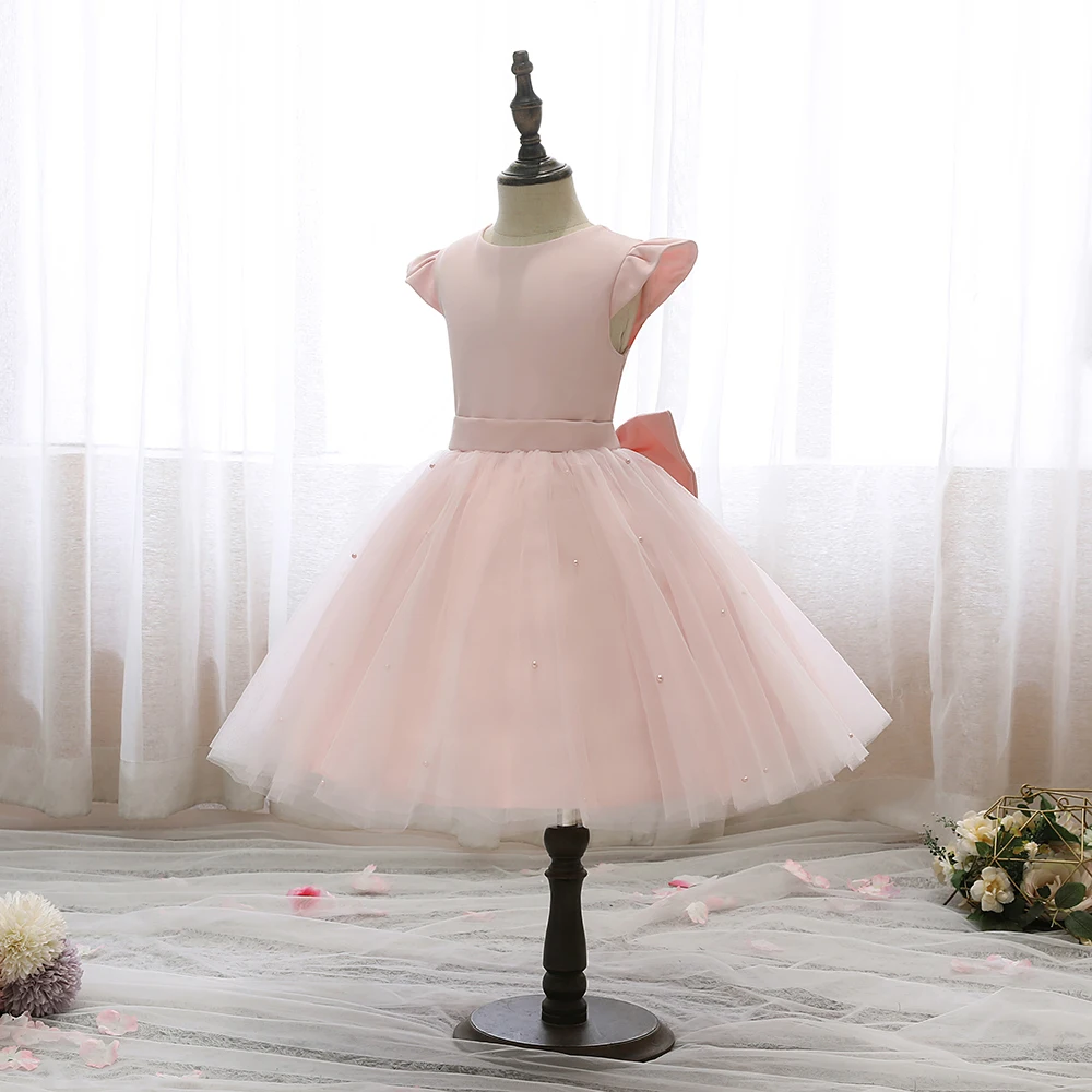 Flower Girl Dress For Kids Birthday Evening Party Tutu Wedding Pageant Ceremony Banquet Prom Event Ball Festivity Celebrations