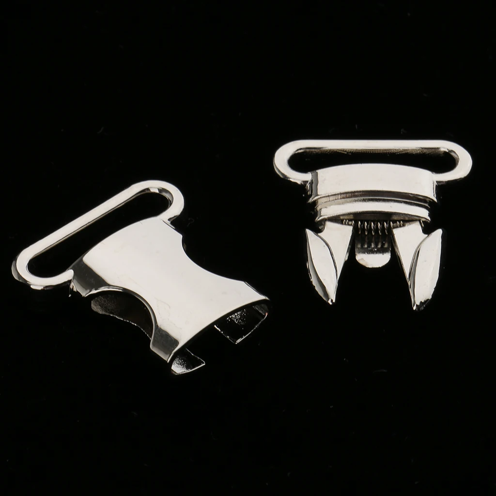 2pcs Stainless Steel Side Release Buckle for Paracord Bracelet Dog Collar Bag Clasp Durable Stainless Steel Material