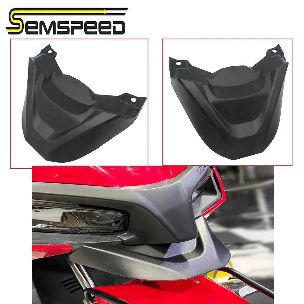 

SEMSPEED мотоциклетная Передняя конусная накладка Hugger Fender для HONDA ADV 150 adv150 2019 2020 Beak Nose обтекатель конус удлиняющий хомут