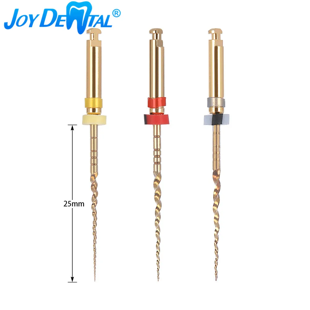 JOYDENTAL 3 Pcs/Kit Dental Endodontic Niti X1 X2 X3 File 25mm Shaping Cleaning the Root Canal