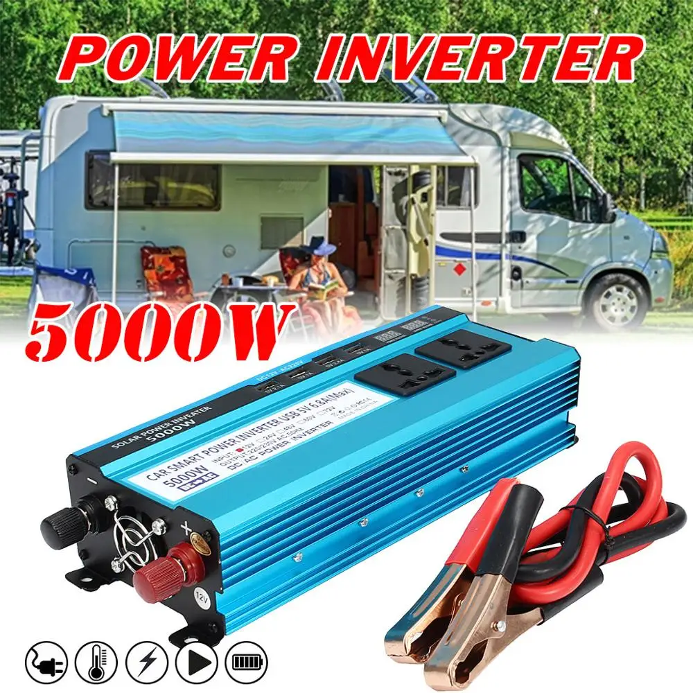 

5000W Peak Modified Sine Wave Converter Solar Power Camping