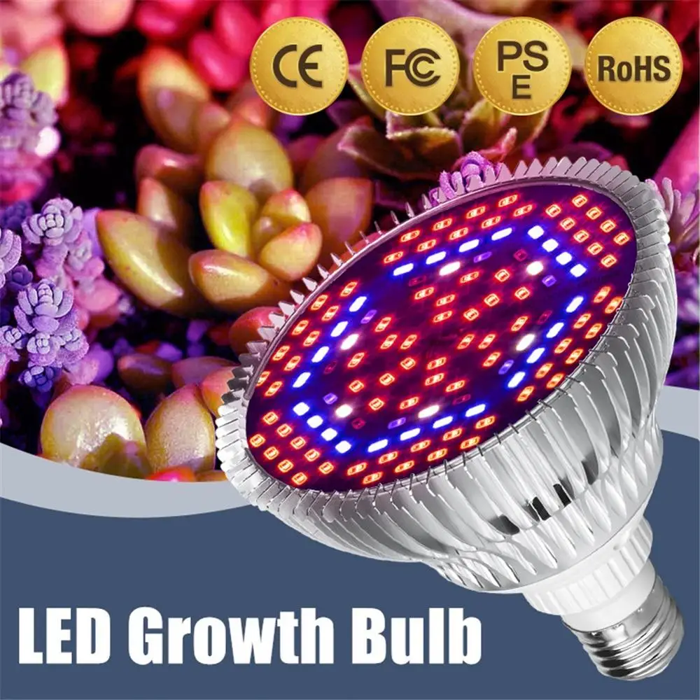 

Alunimium LED Grow Light Full Spectrum 100W 150W E27 2835 LED Growing Bulb for Indoor Hydroponics Flowers Plants LED Growth Lamp